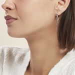 Cr&eacute;oles Argent Blanc Nissa - Boucles d'oreilles cr&eacute;oles Femme | Histoire d&rsquo;Or