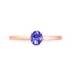 Bague Lily Or Rose Tanzanite - Bagues solitaires Femme | Histoire d&rsquo;Or