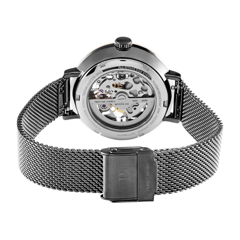 Montre Pierre Lannier Automatique 35 Acier Gris - Montres Femme | Histoire d’Or