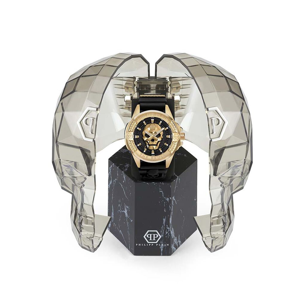Montre Philipp Plein The $kull Noir - Id&eacute;es cadeaux Homme | Histoire d&rsquo;Or