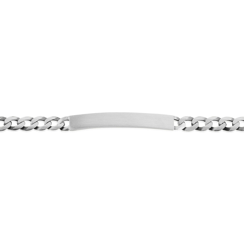 Bracelet Identité Casper Argent Gris - Gourmettes Femme | Histoire d’Or