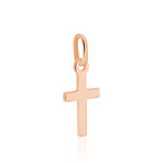 Pendentif Alyssa Croix Or Rose - Pendentifs Bapt&ecirc;me Famille | Histoire d&rsquo;Or