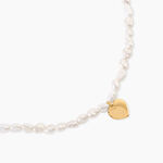 Collier Loving Pearl Argent Dor&eacute; A L'Or 750/1000 Perle De Culture - F&ecirc;te des m&egrave;res Femme | Histoire d&rsquo;Or