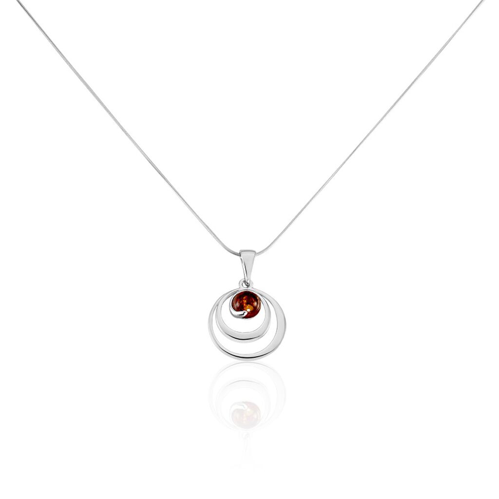 Collier Argent Blanc Alanna Ambre - Colliers fantaisie Femme | Histoire d’Or