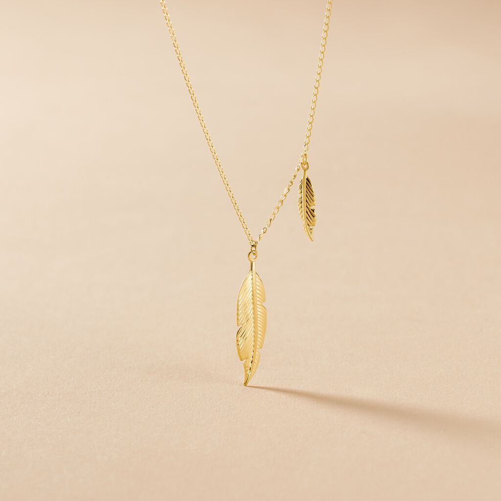 Collier Indian Nature Feuilles Or Jaune - Colliers Femme | Histoire d’Or