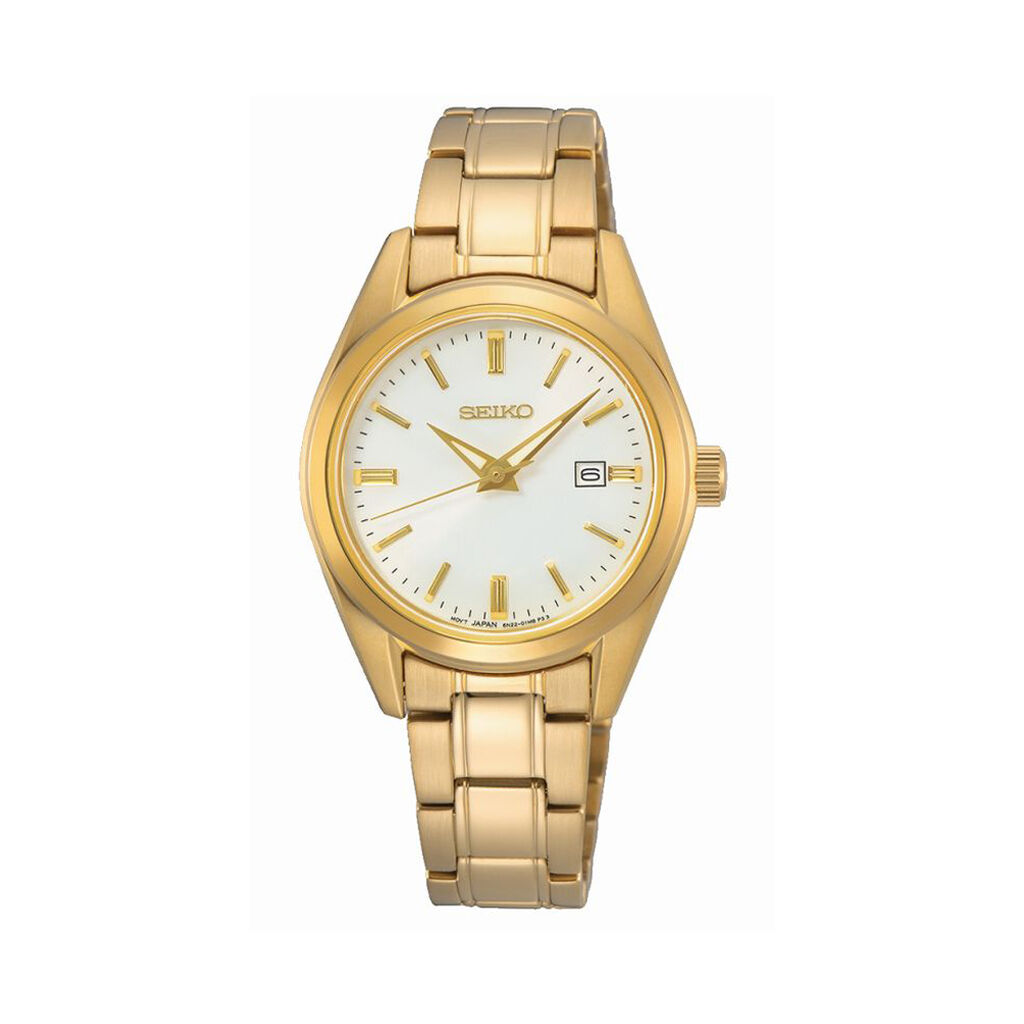 Montre Seiko Classique Blanc - Montres Femme | Histoire d’Or