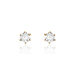 Boucles D'oreilles Puces Yléna Plaqué Or Jaune Oxyde De Zirconium - Boucles d'oreilles fantaisie Femme | Histoire d’Or
