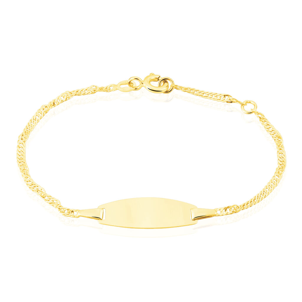 Bracelet Identite Bebe Or Jaune Ericka - Bracelets Communion Enfant | Histoire d&rsquo;Or