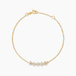 Bracelet Bedros Argent Dor&eacute; A L'Or 750/1000 Oxyde De Zirconium - Bracelets Femme | Histoire d&rsquo;Or