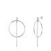 Boucles D'oreilles Pendantes Enissa Argent Blanc - Boucles d'oreilles fantaisie Femme | Histoire d’Or