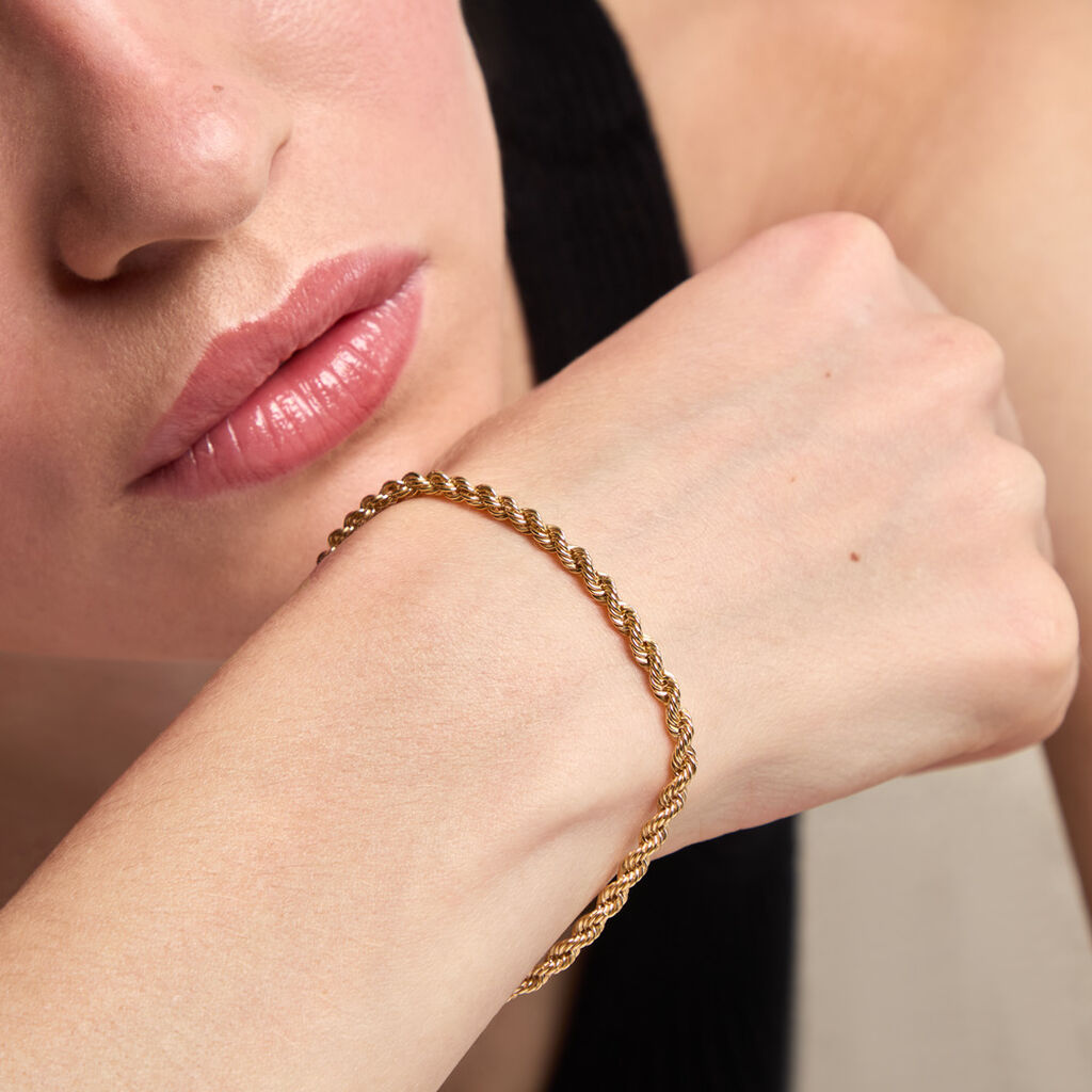 Bracelet Cordelia Argent Dor&eacute; A L'Or 750/1000 - Bijoux sans pierre Femme | Histoire d&rsquo;Or
