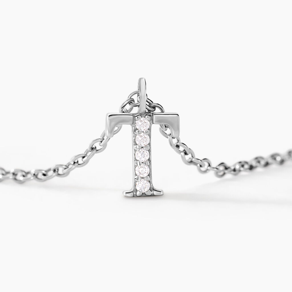 Collier Neruda Argent Blanc Oxyde De Zirconium - Colliers fantaisie Femme | Histoire d’Or