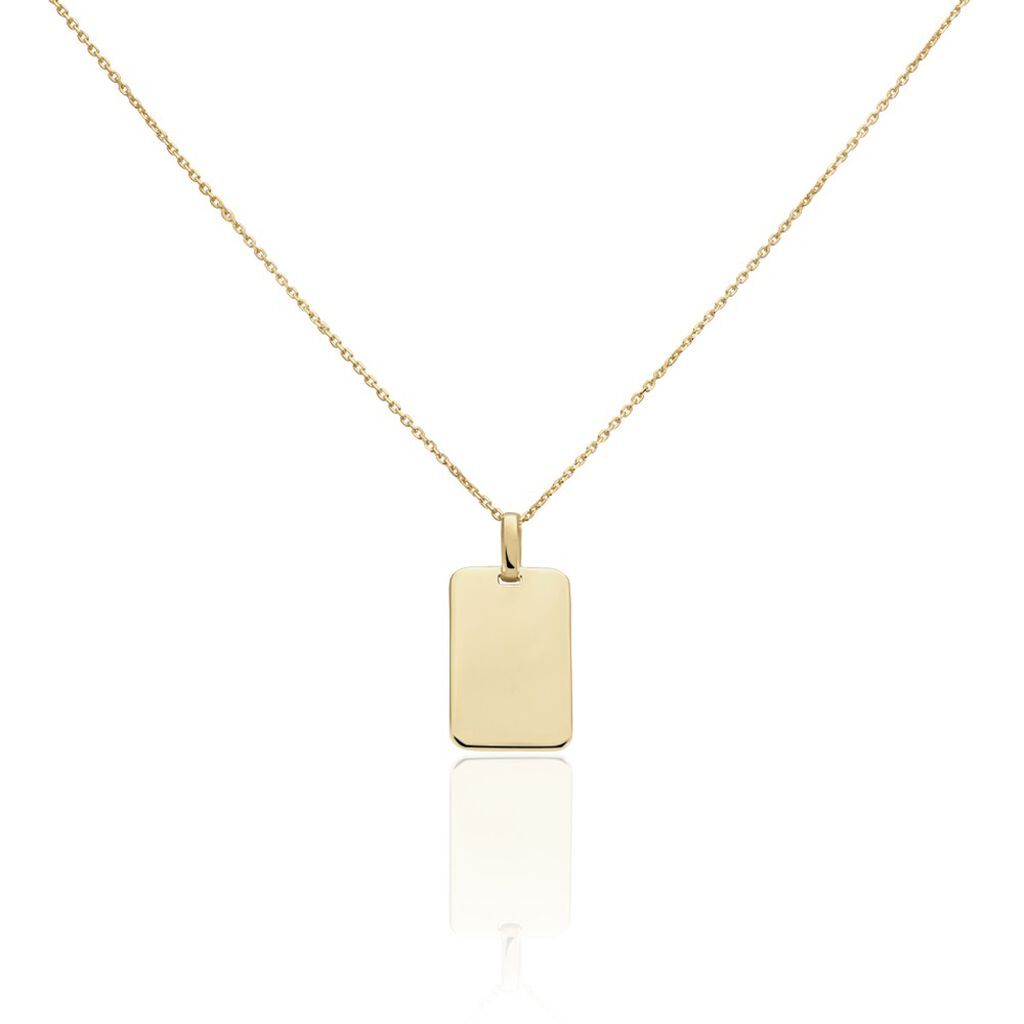 Collier Plaqu&eacute; Or Jaune Idiattis - Colliers Homme | Histoire d&rsquo;Or