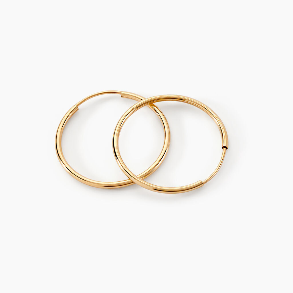 Cr&eacute;oles Dominae Or Jaune - Boucles d'oreilles cr&eacute;oles Femme | Histoire d&rsquo;Or