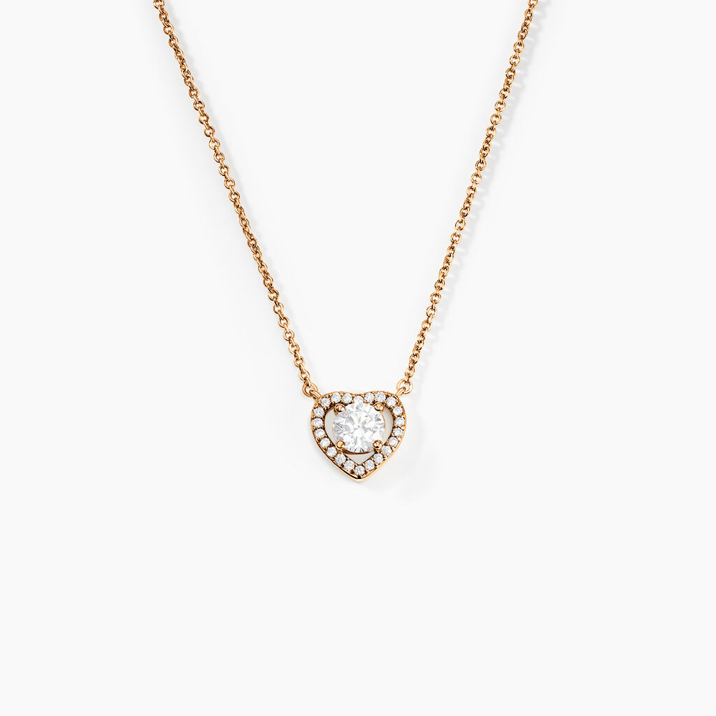 Collier Alais Plaqu&eacute; Or Jaune Oxyde De Zirconium - Colliers fantaisie Femme | Histoire d&rsquo;Or