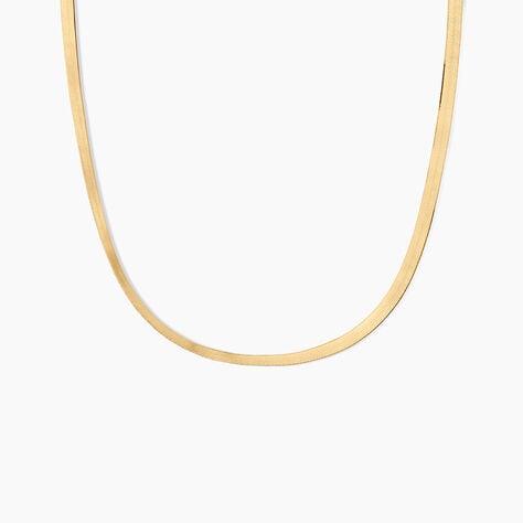 Collier Ivria Argent Dor&eacute; A L'Or 750/1000 - Bijoux sans pierre Femme | Histoire d&rsquo;Or