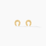Boucles D'oreilles Puces Evanne Cheval Or Jaune - Clous d'oreilles Famille | Histoire d&rsquo;Or