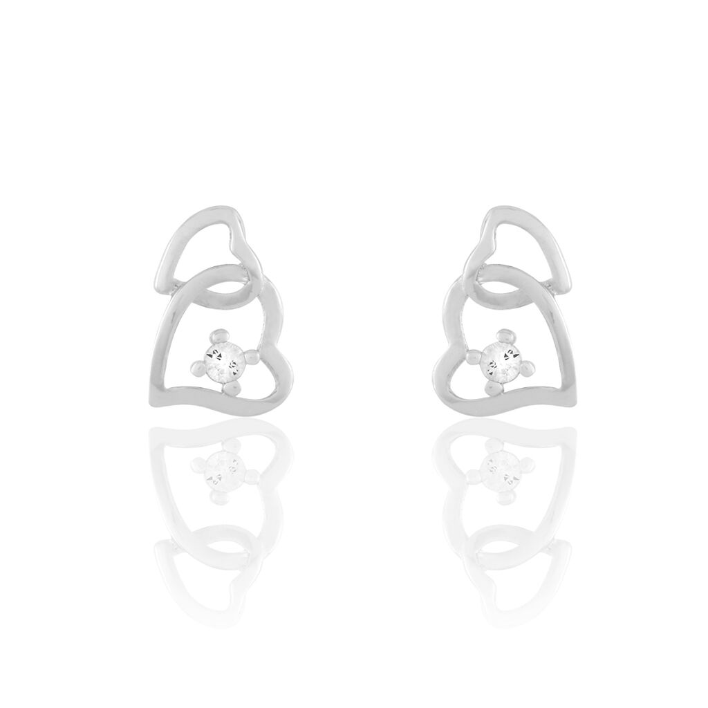 Boucles D'oreilles Pendantes Roma Argent Blanc Oxyde De Zirconium - Boucles d'oreilles fantaisie Femme | Histoire d’Or