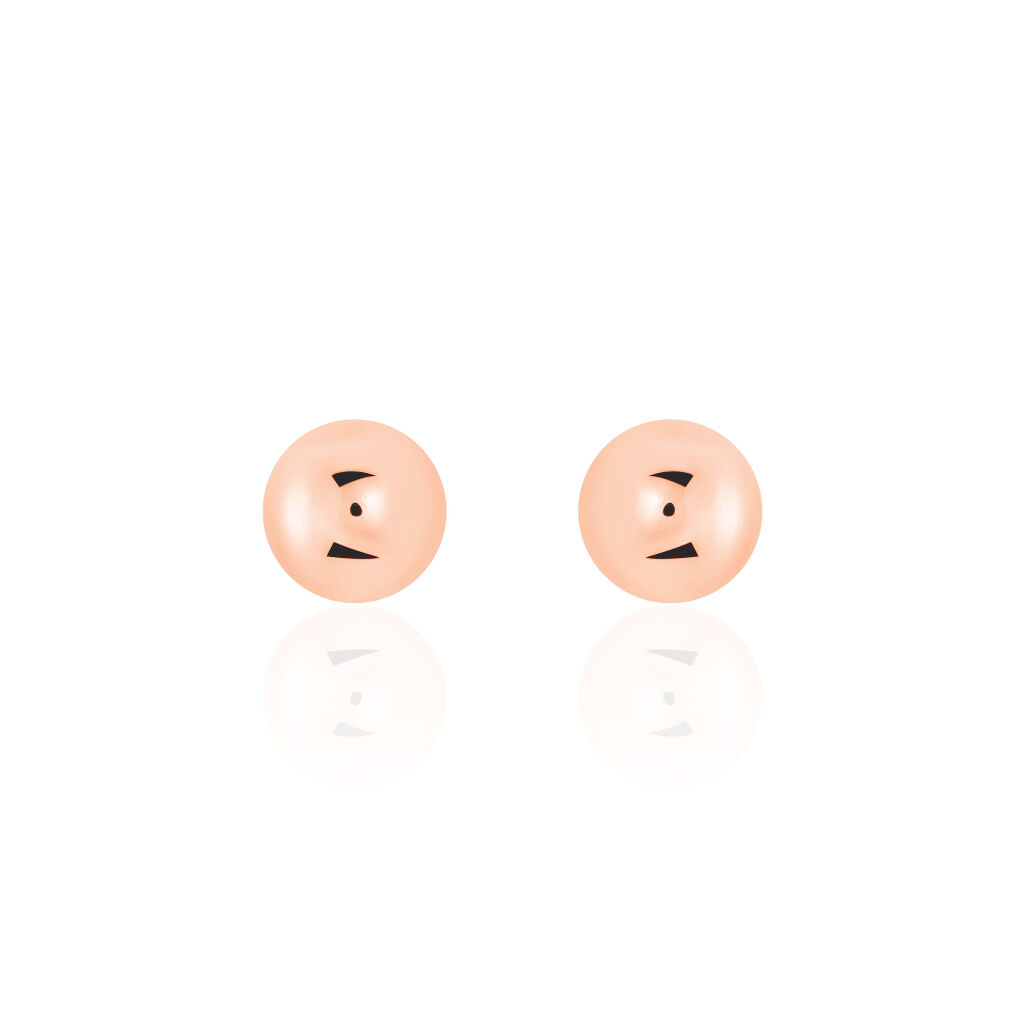 Boucles D'oreilles Puces Virgie Argent Rose - Boucles d'oreilles fantaisie Femme | Histoire d’Or