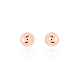 Boucles D'oreilles Puces Virgie Argent Rose - Boucles d'oreilles fantaisie Femme | Histoire d’Or