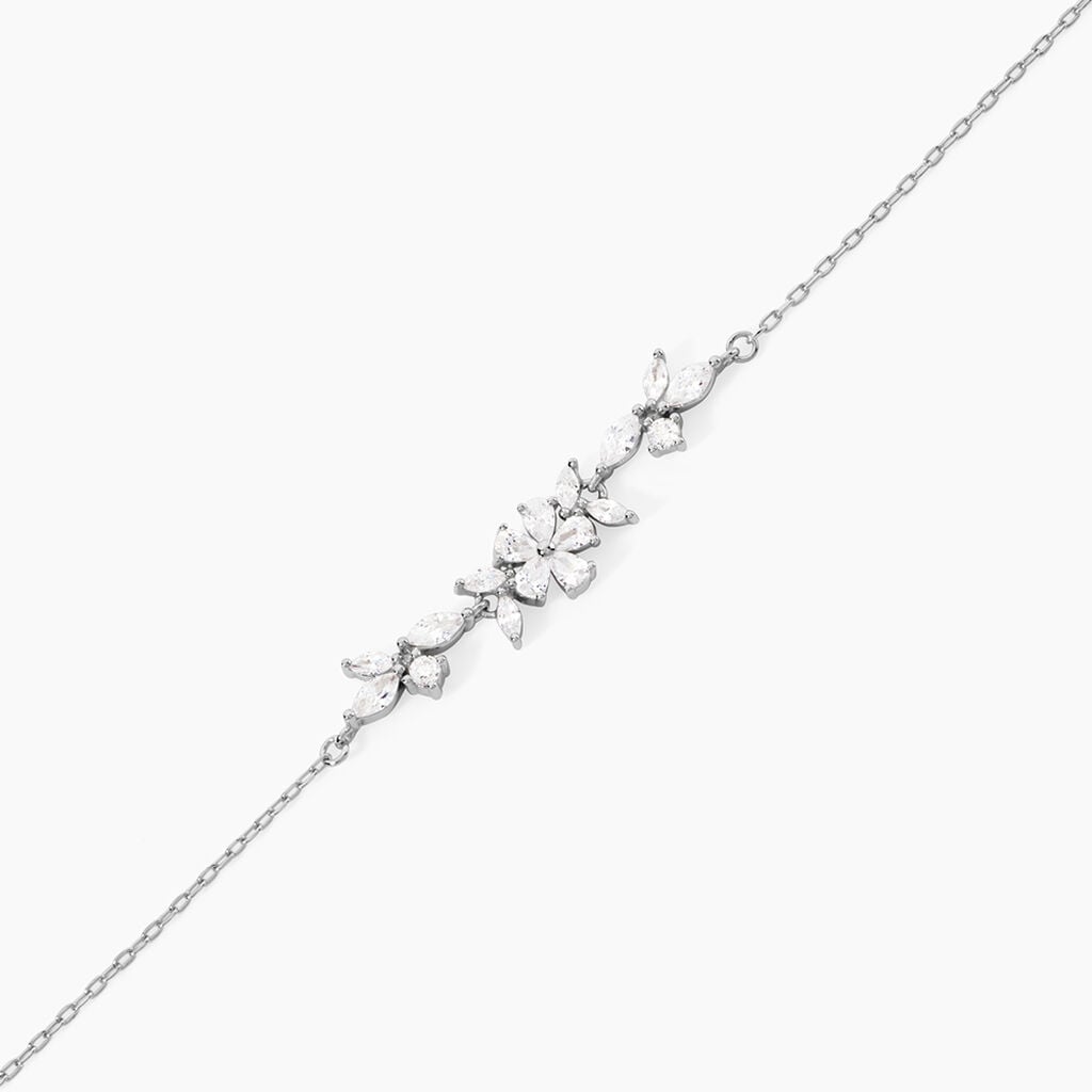 Bracelet Wanda Argent Blanc Oxyde De Zirconium -  Femme | Histoire d&rsquo;Or