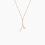 Collier Lucija Argent Dor&eacute; A L'Or 750/1000 Perle De Culture Oxyde De Zirconium - F&ecirc;te des m&egrave;res Femme | Histoire d&rsquo;Or