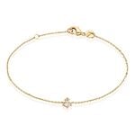 Bracelet &eacute;clat Perl&eacute; Plaqu&eacute; Or Oxyde De Zirconium - Bracelets Femme | Histoire d&rsquo;Or