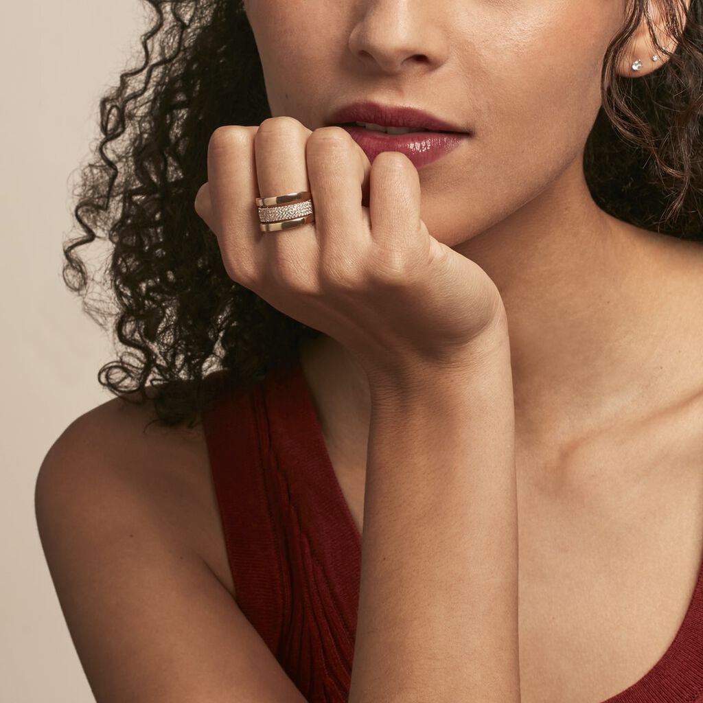 Bague Adelicia Plaqué Or Jaune Oxyde De Zirconium - Bagues avec pierre Femme | Histoire d’Or