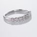 Demi-alliance Or Blanc  Eloisa Diamant Synthetique - Alliances Femme | Histoire d’Or