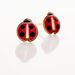 Boucles D'oreilles Puces Helidie Coccinelle Or Jaune - Clous d'oreilles Enfant | Histoire d’Or
