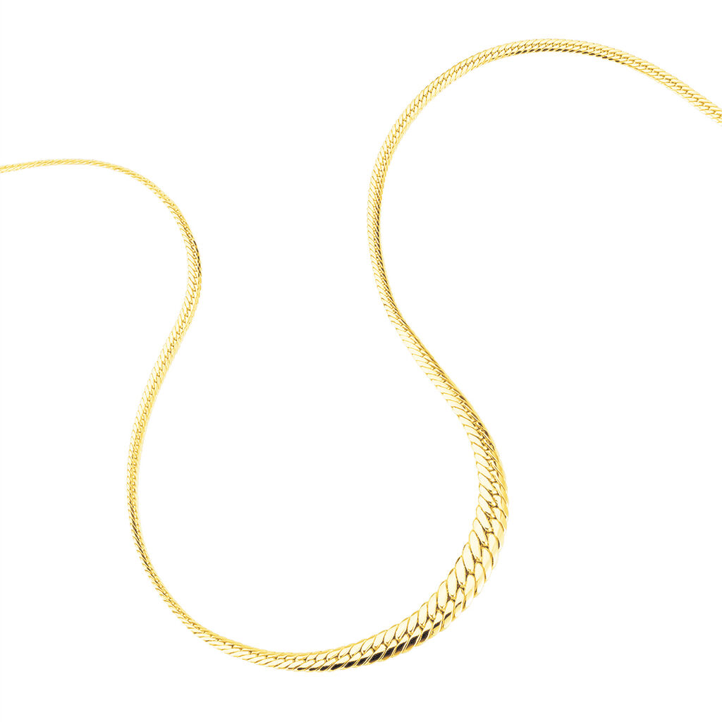 Collier Or Jaune Izel Maille Anglaise - Chaines Famille | Histoire d&rsquo;Or
