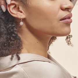 Créoles Plaqué Or Sadoth Oxydes De Zirconium - Boucles d'oreilles créoles Femme | Histoire d’Or