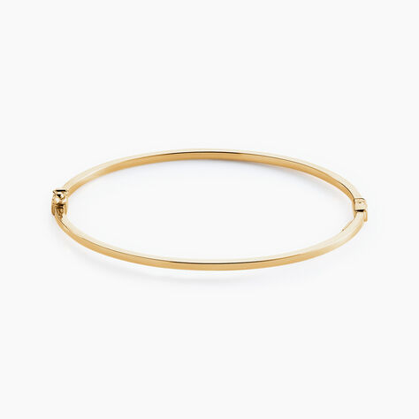 Bracelet Jonc Loise Fil Carre Lisse Or Jaune - Bracelets joncs Femme | Histoire d’Or