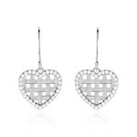 Boucles D'oreilles Pendantes Argent Helenius Oxyde De Zirconium - Boucles d'oreilles fantaisie Femme | Histoire d&rsquo;Or