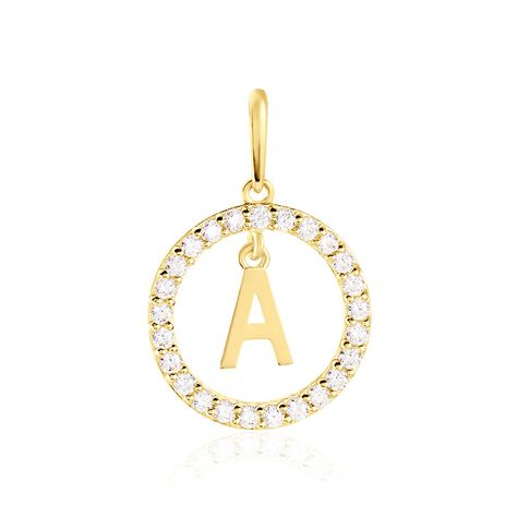 Pendentif Gabe Or Jaune Oxyde De Zirconium - Pendentifs Femme | Histoire d&rsquo;Or