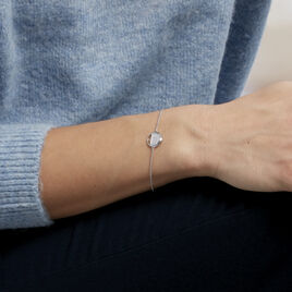 Bracelet Laetizia Clara Argent Blanc Oxyde De Zirconium - Bracelets fantaisie Femme | Histoire d’Or