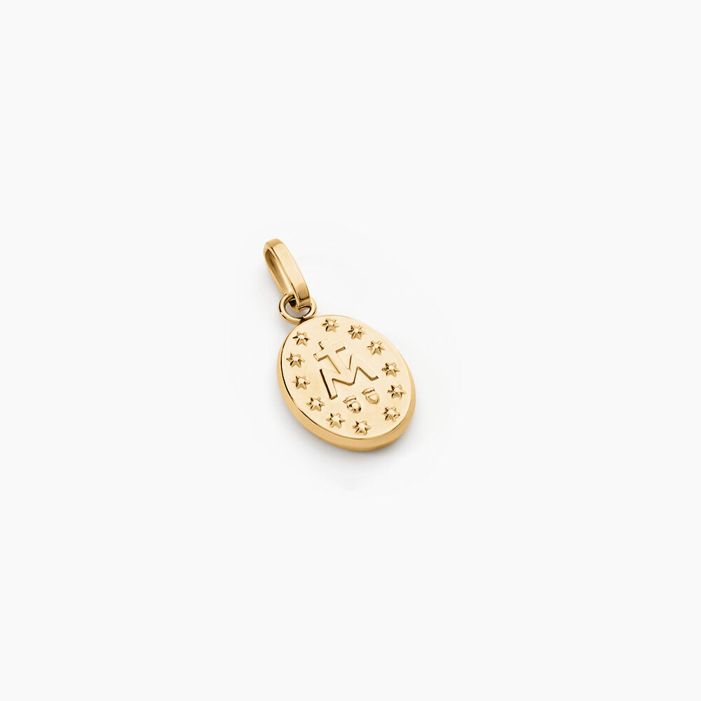Pendentif Santos Or Jaune - Pendentifs Bapt&ecirc;me Famille | Histoire d&rsquo;Or