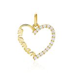 Pendentif Chiela Or Jaune Oxyde De Zirconium - Pendentifs Femme | Histoire d&rsquo;Or