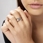 Bague Kiwa Argent Blanc - Bagues fantaisie Femme | Histoire d&rsquo;Or