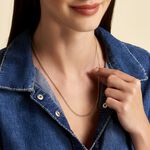 Collier Capucin Or Jaune Maille Marine Plate - Chaines Homme | Histoire d&rsquo;Or