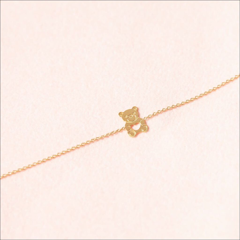 Bracelet Carmin Ourson Or Jaune - Bracelets Enfant | Histoire d&rsquo;Or