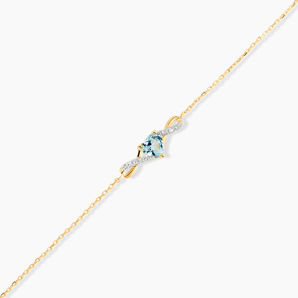 Bracelet Clothilde Or Jaune Topaze Oxyde De Zirconium - F&ecirc;te des m&egrave;res Femme | Histoire d&rsquo;Or