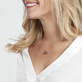 Collier Jodocus Or Jaune Perle De Tahiti Oxyde Zirconium - Colliers Femme | Histoire d’Or
