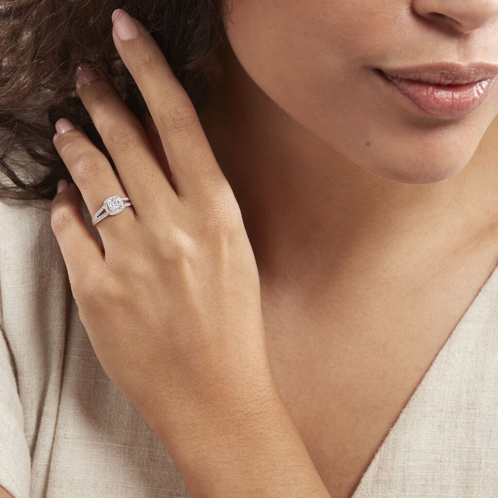 Bague Solitaire Cillian Or Jaune Oxyde De Zirconium - Bagues solitaires Femme | Histoire d’Or
