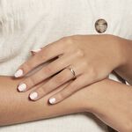 Alliance Strie Fantaisie Demi Jonc Classique Or Bicolore - Alliances Unisex | Histoire d&rsquo;Or