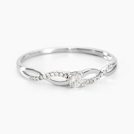 Bague Solitaire Vilma Or Blanc Diamant - Bagues solitaires Femme | Histoire d’Or