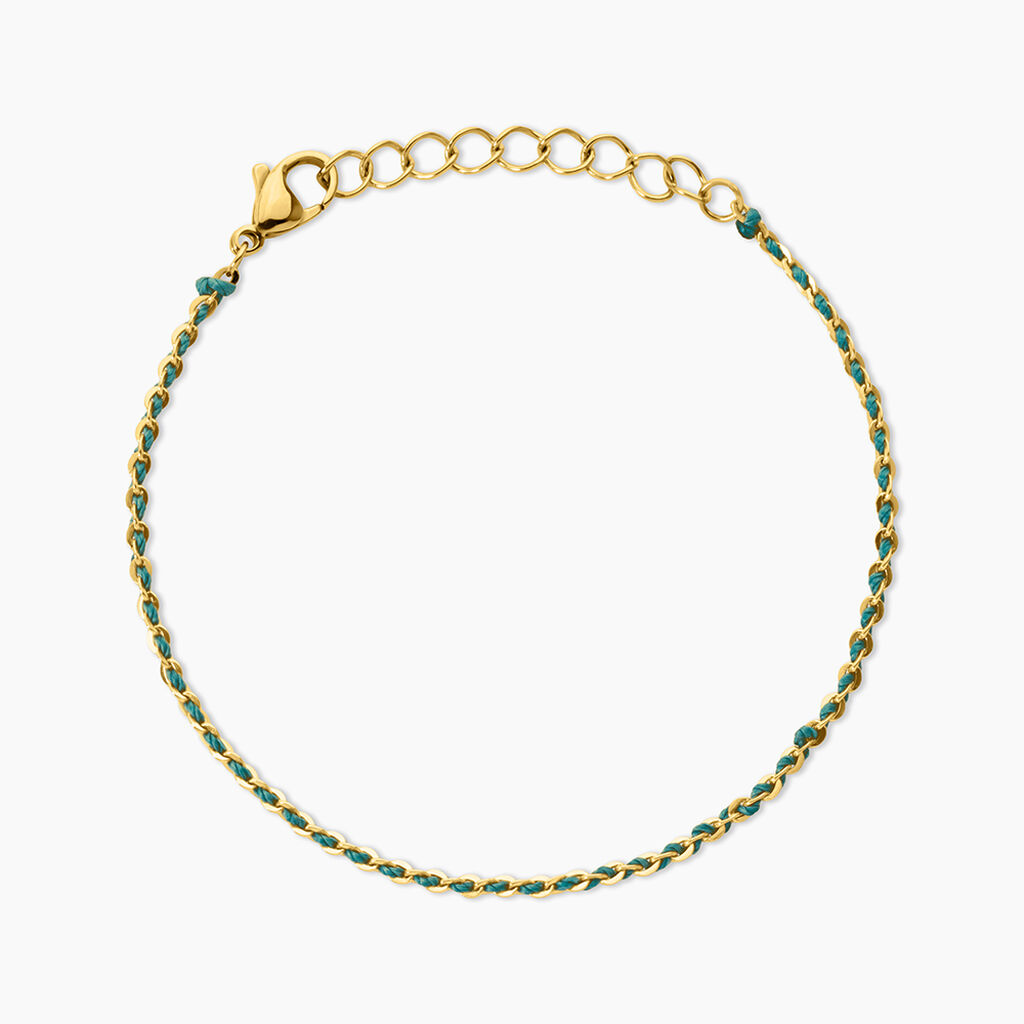 Bracelet Nelli Acier Jaune - Bracelets cordon Femme | Histoire d&rsquo;Or