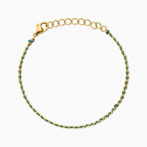 Bracelet Nelli Acier Jaune - Bracelets cordon Femme | Histoire d&rsquo;Or