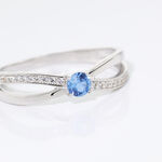 Bague Bertheline Argent Blanc Oxyde De Zirconium - Bagues solitaires Femme | Histoire d&rsquo;Or