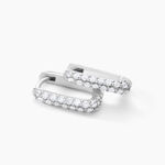 Cr&eacute;oles Aselya Argent Blanc Oxyde De Zirconium - Boucles d'oreilles cr&eacute;oles Femme | Histoire d&rsquo;Or